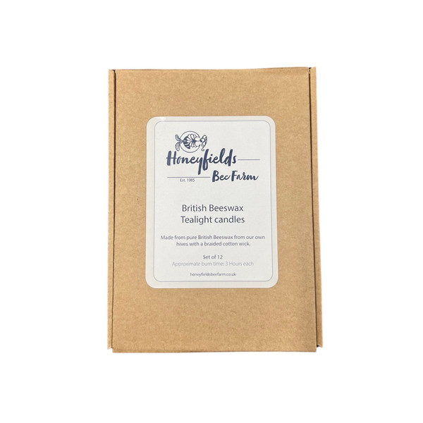 British Beeswax Tealight - pack of 12