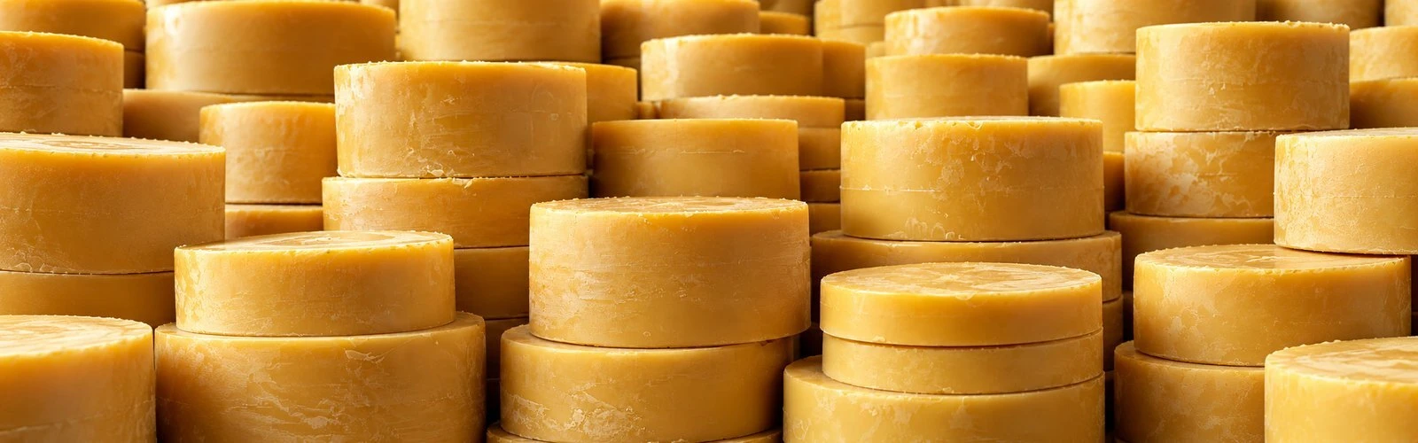 Pure British beeswax blocks and bars from Honeyfields Bee Farm