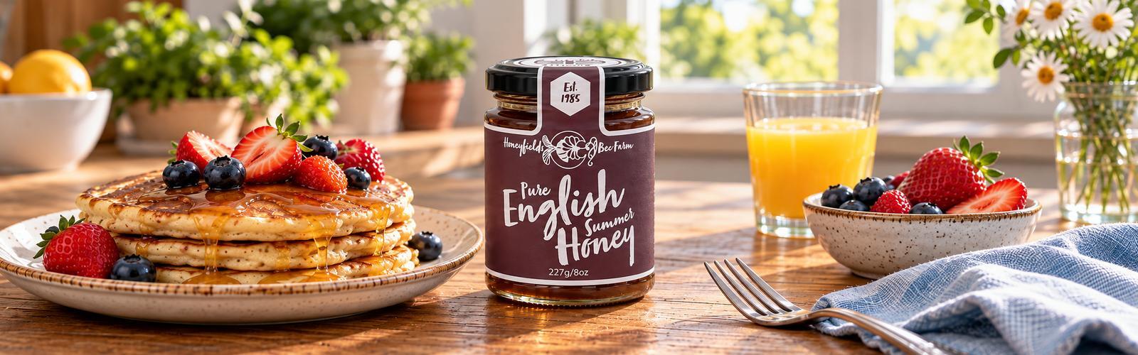 Jar of award-winning English Summer Honey