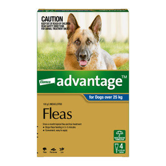 Advantage Flea Treatment for Dogs Over 25kg (3 sizes)