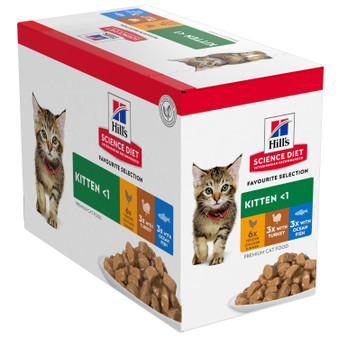 Hill's Science Diet Kitten Food Pouch Variety Pack  (Order Only)