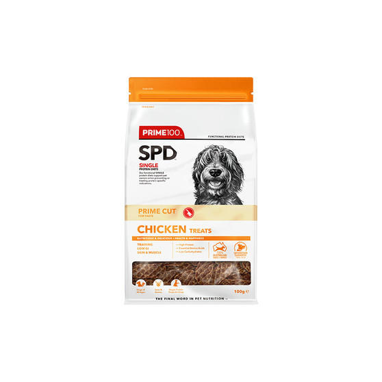Prime 100 SPD Prime Cut Chicken Treats 100g (Order Only)