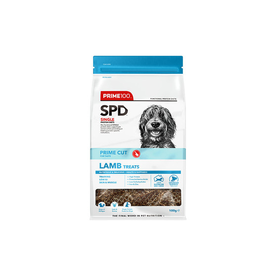 Prime 100 SPD Prime Cut Lamb Treats 100g (Order Only)