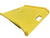 Plastic Curb Ramp 27" x 27" (Yellow)