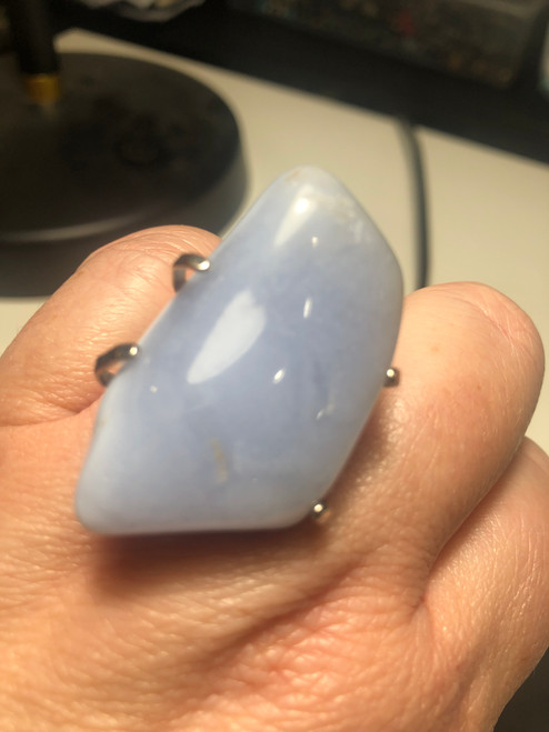 Blue Lace Agate Ring