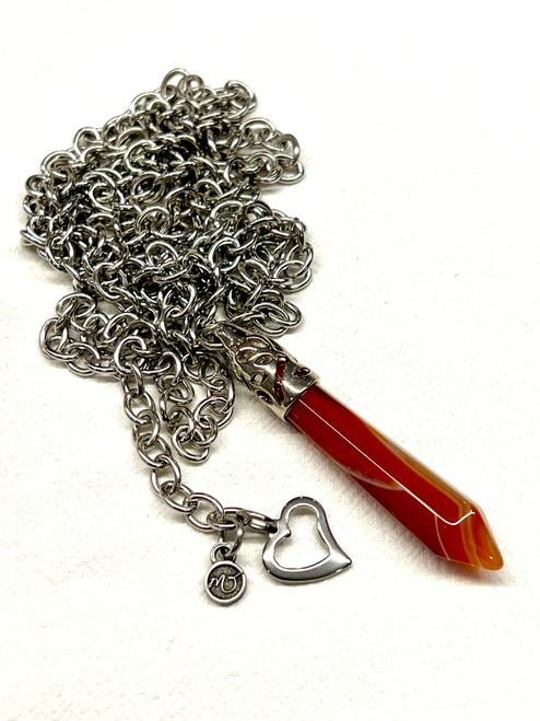 Carnelian Pendulum necklace