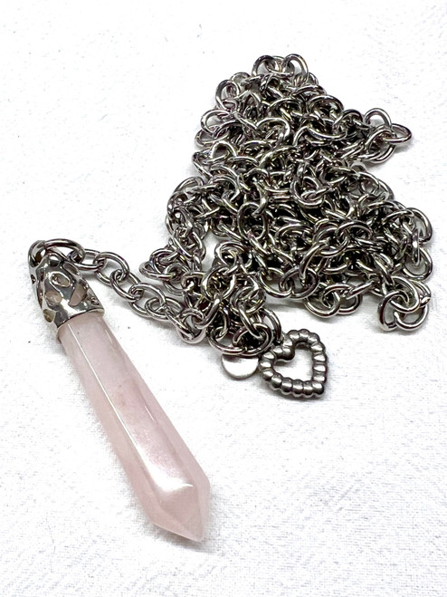Rose Quartz Pendulum necklaces