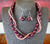 Twisted Pearls and Crystals in Rose Hues Necklace Set
