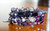 Purple and Black Crystal Wrap Bracelet