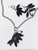 Black Petal Shaped Beads Necklace set