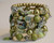Green Crystal Wrap with Murano style tiles Bracelet