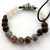 Botswana Agate, Rose Quartz, Hematite and Lava Stone bracelet