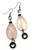 Rose Quartz and Hematite drop earrings