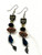 Cat and mesh drop earrings