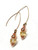 Citrine and Rose Gold drop earrings