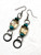 Crystal and Blue Jasper earrings