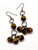 Tiger Eye cluster earrings