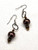 Brown tones drop earrings