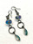 Blue Crystal drop earrings