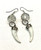 Crystal horn drop earrings