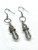 Grey Crystal drop earrings