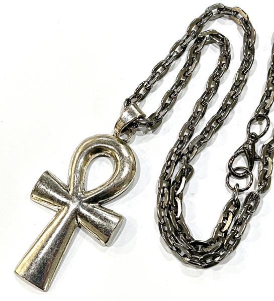 Silver cross necklace