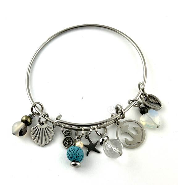 "Beach Vibes" Stainless Steel Bangle