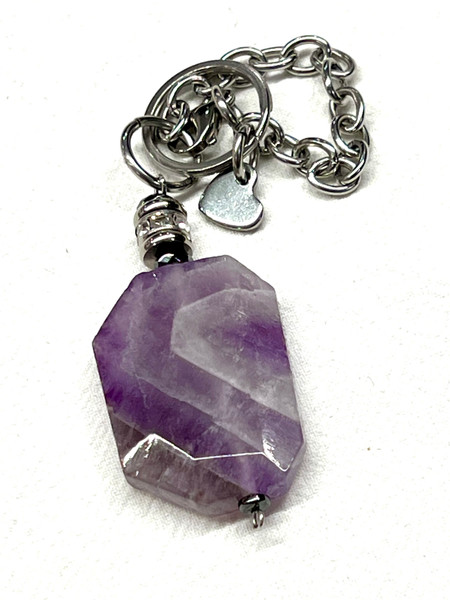 Amethyst Purse charm