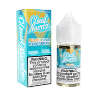 ICED PEACH BLUE RAZZ BY CLOUD NURDZ SALTS | 30 ML SALT NICOTINE