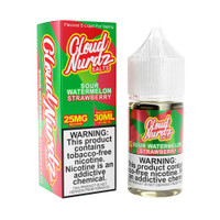 SOUR WATERMELON STRAWBERRY BY CLOUD NURDZ SALTS | 30 ML SALT NICOTINE