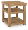 Wittenmyer - Rectangular End Table - Natural / Black