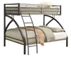 Altman 2 Tone Metal Twin over Full Bunk Bed