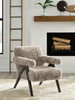 Goda Faux Fur Accent Chair