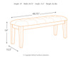Ralene Counter Height Dining Bench