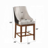Manufacturer assembled-dimension diagram for Gilsea DN03726 chair.