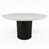 Included Jaramillo DN02141 54-inch round engineered-marble dining table. Four Gerardo60822 chairs are included and shown separately.