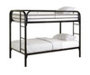 Cyrus Twin over Twin Black Bunk Beds