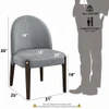 Manufacturer chair reference diagram: 21W × 25D × 35H inches overall; seat height approximately 18 inches.
