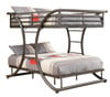 Belden Gray Full Size Metal Bunk Beds
