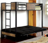South Bank Futon Bunk Bed Angled View Futon Down Room