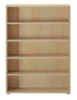 Lingo Natural 5 Shelf Bookcase Front View