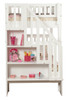Samson Walnut Kids Bunk Beds with Stairs Shelf Detail (shown in White)