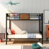 South Bank Metal Twin Bunk Beds Front View Room