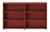 Dawson Chestnut 6 Shelf Bookcase Front View