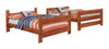 Black Mountain Full over Full Bunk Bed Separated