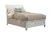Dana Point White Storage Bed