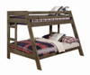 Carmichael Gray Twin over Full Wooden Bunk Beds