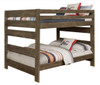 Carmichael Gray Full Size Wooden Bunk Beds