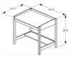 Sullivan Kids Study Desk Dimensions