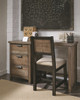 Nathan Road Distressed Brown Desk Chair shown with Optional Desk Room